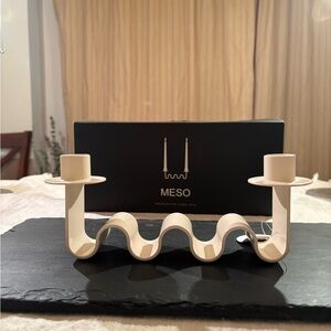 Meso Goods Helen Candle Holder in Cream